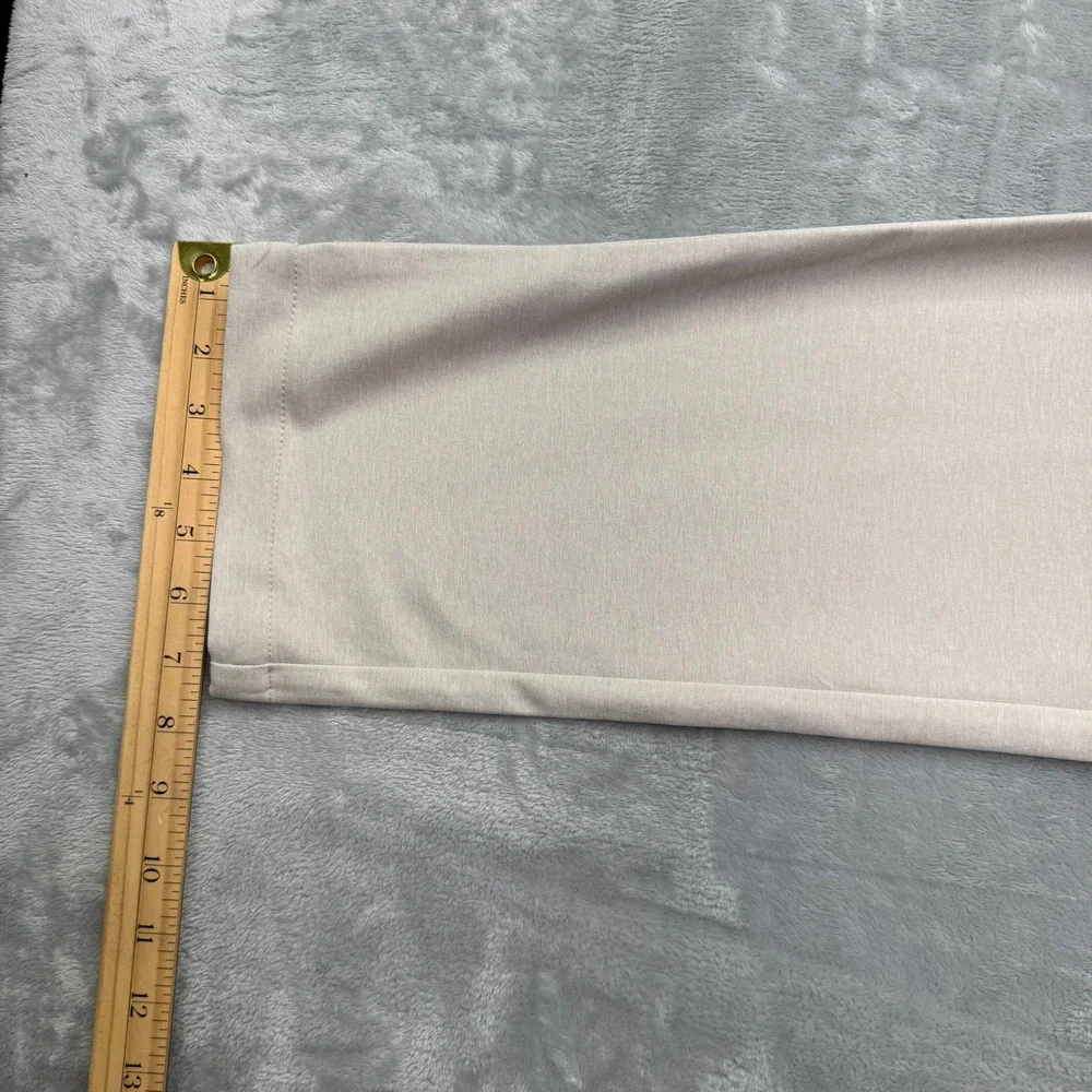 Tommy Bahama Pants Mens 35x32 Beige On Par Flat Front Chino Golf Casual Trouser - Picture 7 of 12